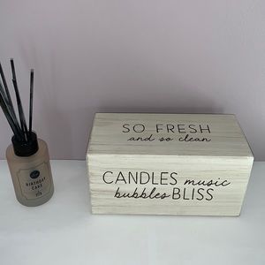 Bubble Bath Decor Block Sign